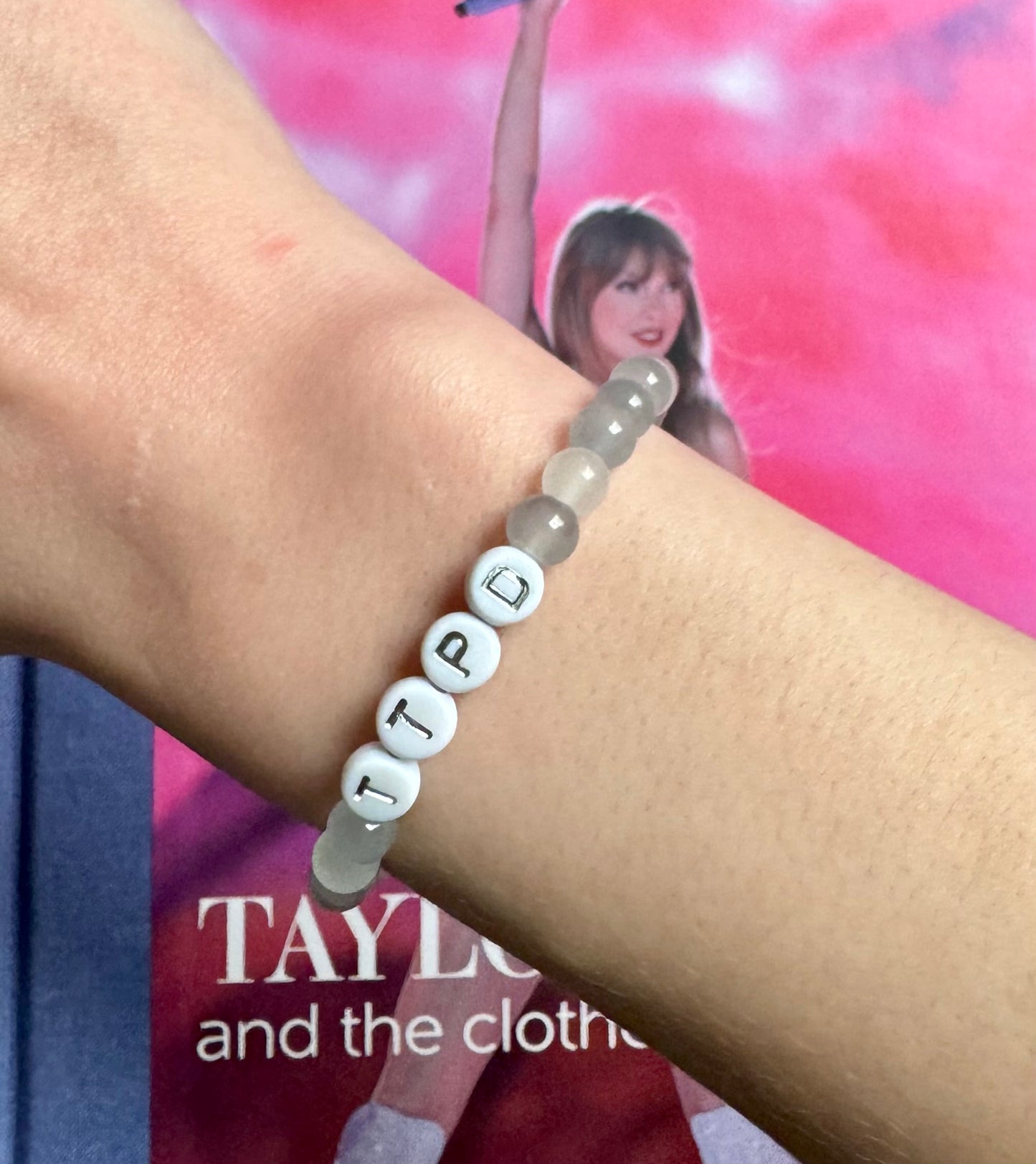 The Tortured Poets Department|TTPD| Eras Tour glass gemstone sturdy friendship bracelet| perfect gift for swifties| new album this April