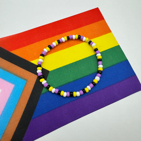 Non-Binary LGBTQIA Bracelet| Perfect for Pride Month & Parade| Trendy Sturdy Bracelet