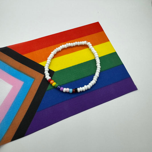 PRIDE Ally LGBTQIA beaded bracelet| Parade Pride gear!